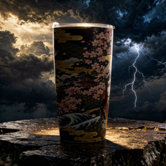 Japanese Wave 20oz Stainless Steel Tumbler thumbnail 3