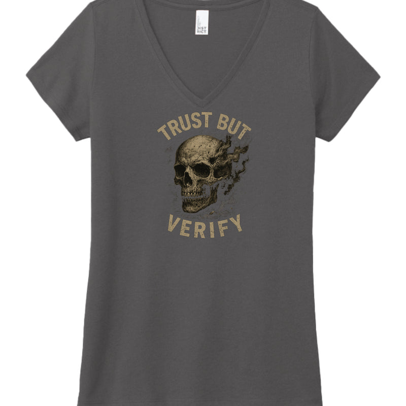 Trust But Verify Women's V Neck